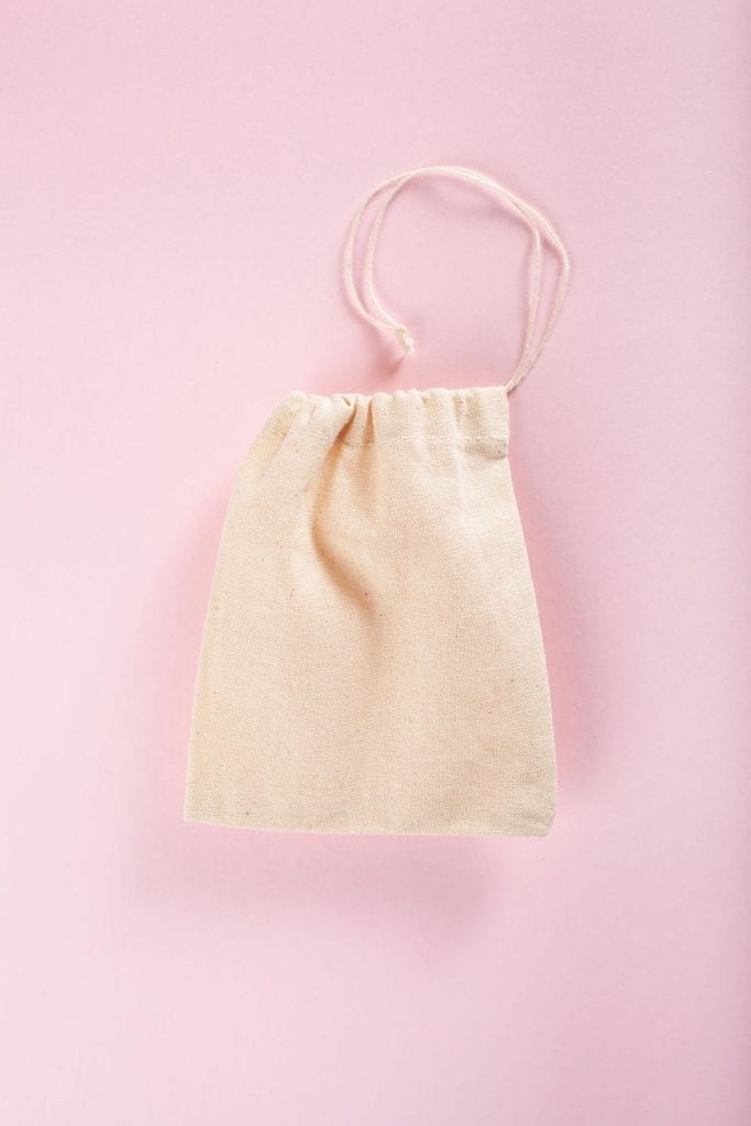 Bolsa de té de algodón reutilizable