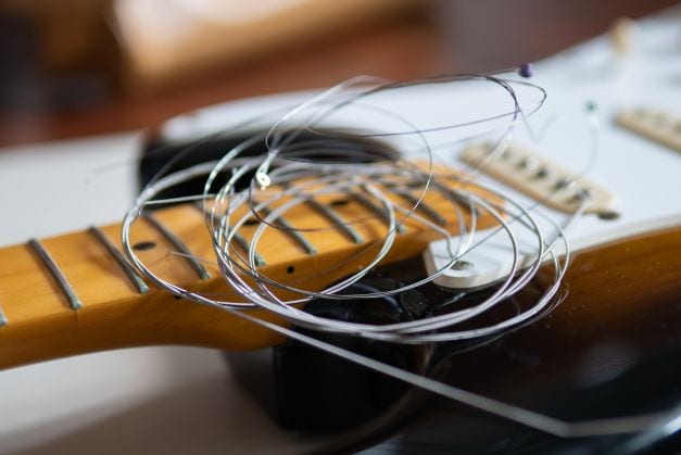 Cuerdas de guitarra usadas en guitarra eléctrica