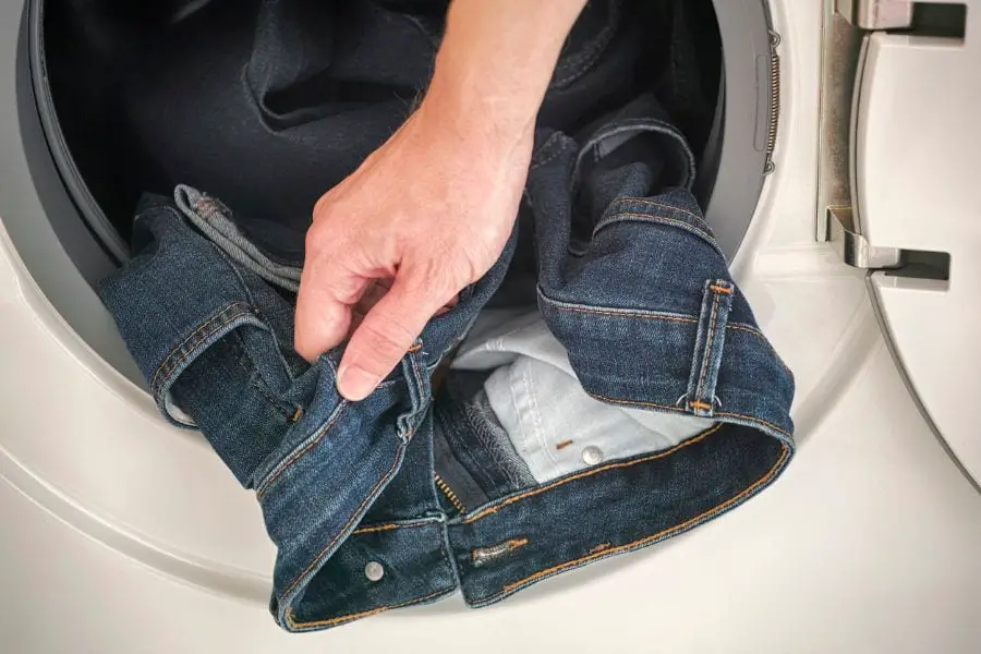 Jeans en lavadora