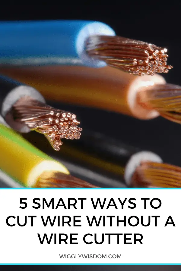 5 formas inteligentes de cortar cables sin un cortador de cables
