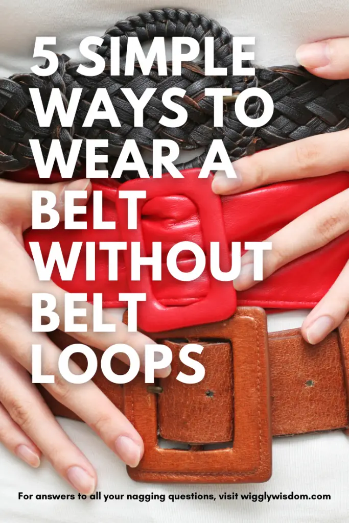5 formas sencillas de llevar un cinturón sin trabillas