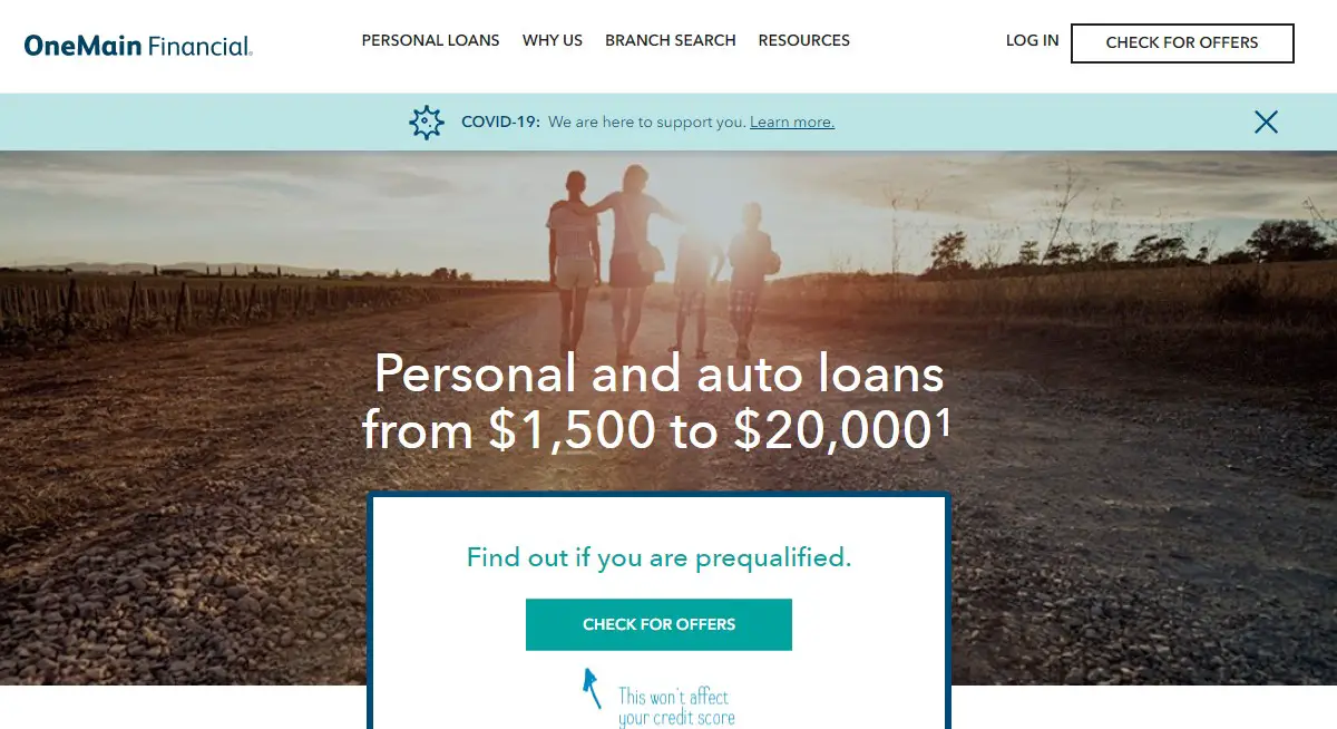 Pago de préstamos personales OneMain en www.onemainfinancial.com Iniciar sesión