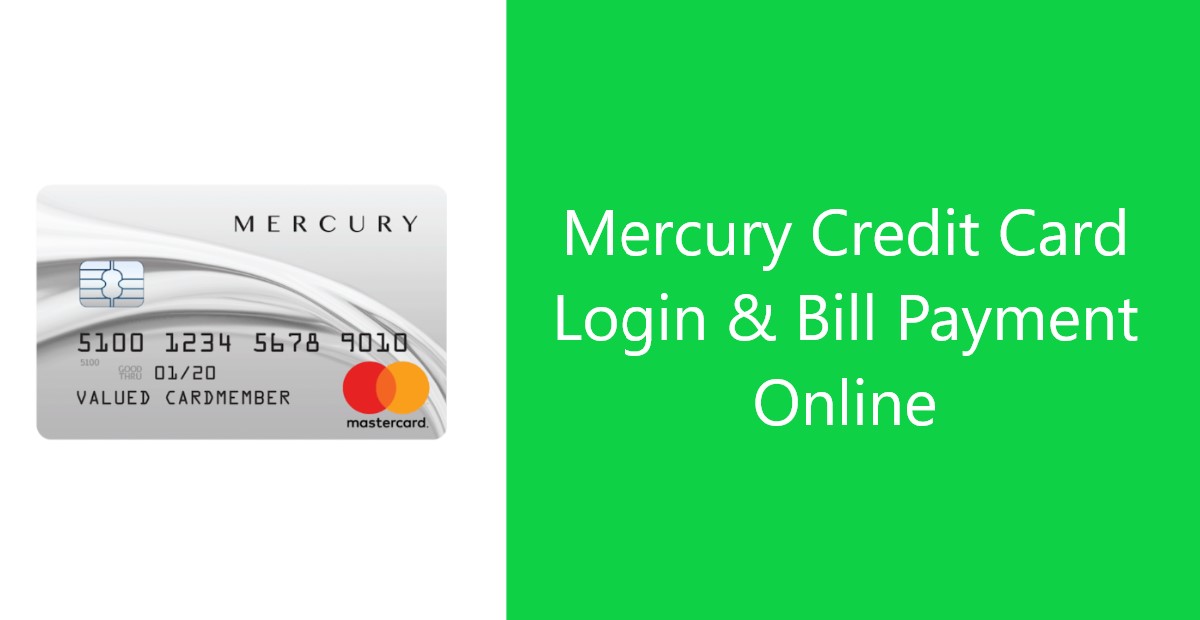 Inicio de sesión con Mercury Card Pago de facturas en línea en www.mercurycards.com